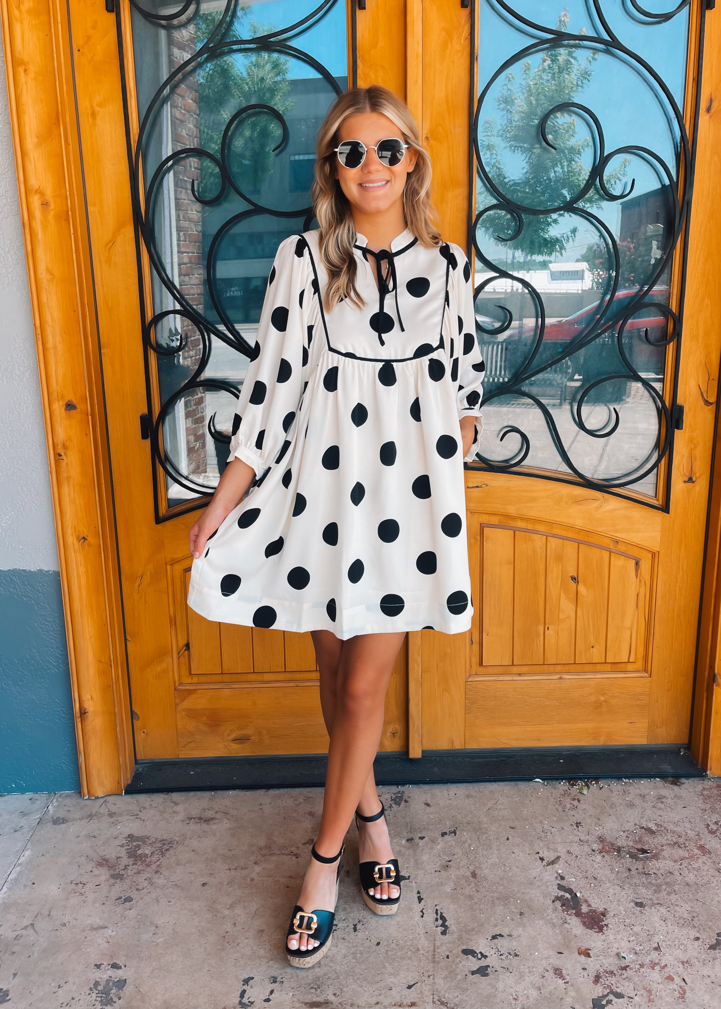 Feeling Spot On Polka Dot Mini Dress