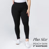 Black Butter Leggings Full Length High Waistband  (OS-PLUS SIZE)