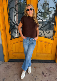 Read Between The Lines Knit Pocket Sweater Top