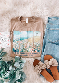 She Is Clothed In Strength Proverbs 31:25 Graphic Tee (S-2XL)