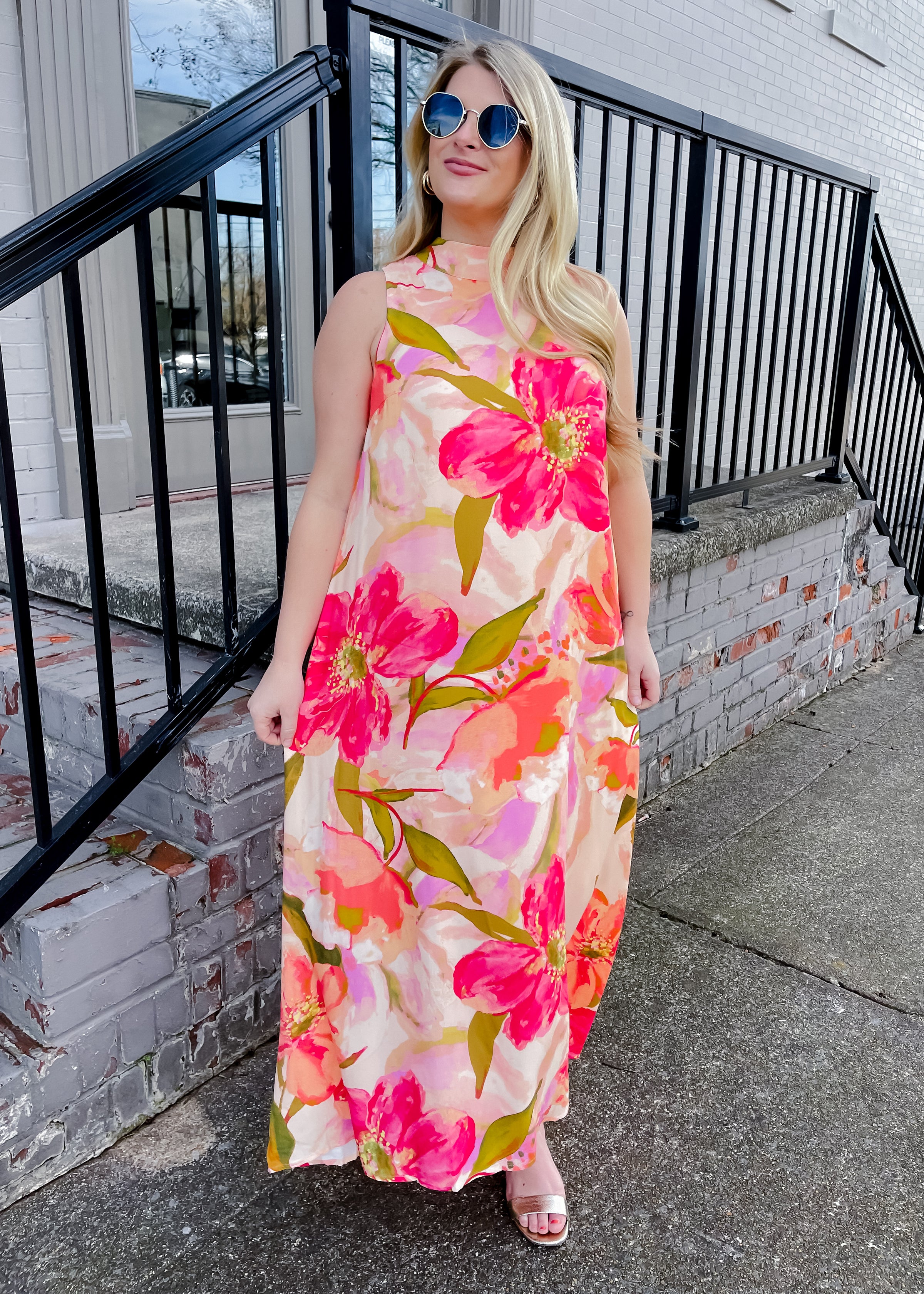 What Can I Say Floral Maxi Dress