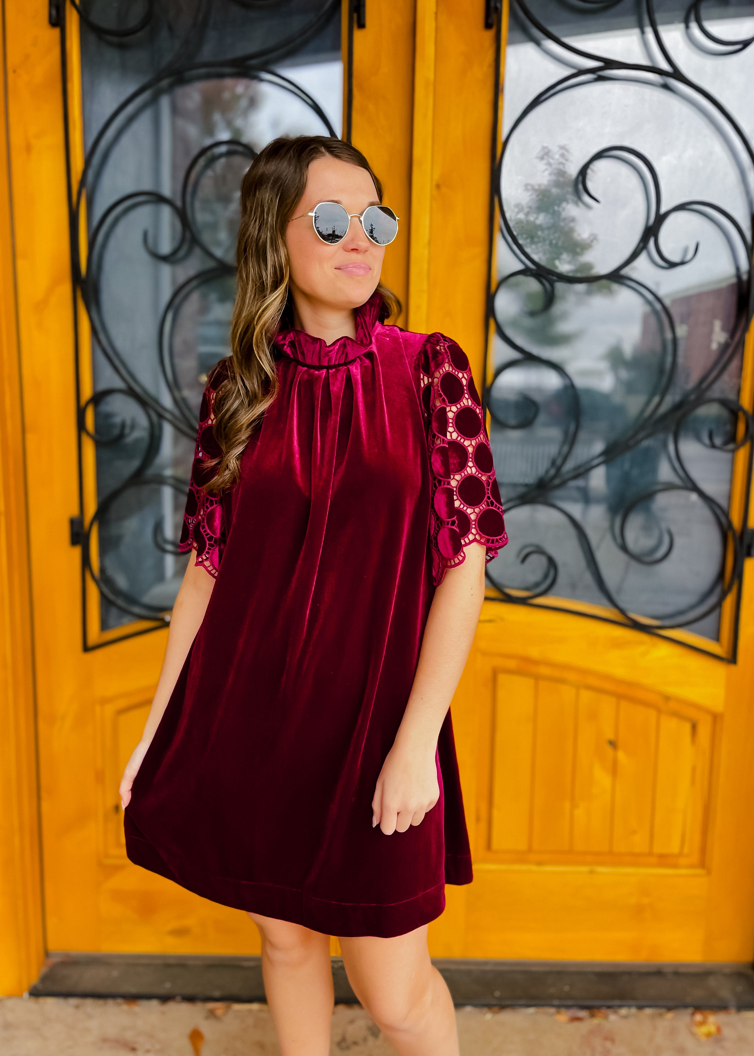 Simple Times Velvet Dress Simple Times Velvet Dress