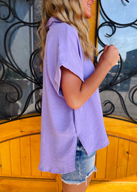 Pretty Poised Button Up Top (S-XL)