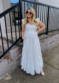 With You In Mind Ruffle Maxi Dress