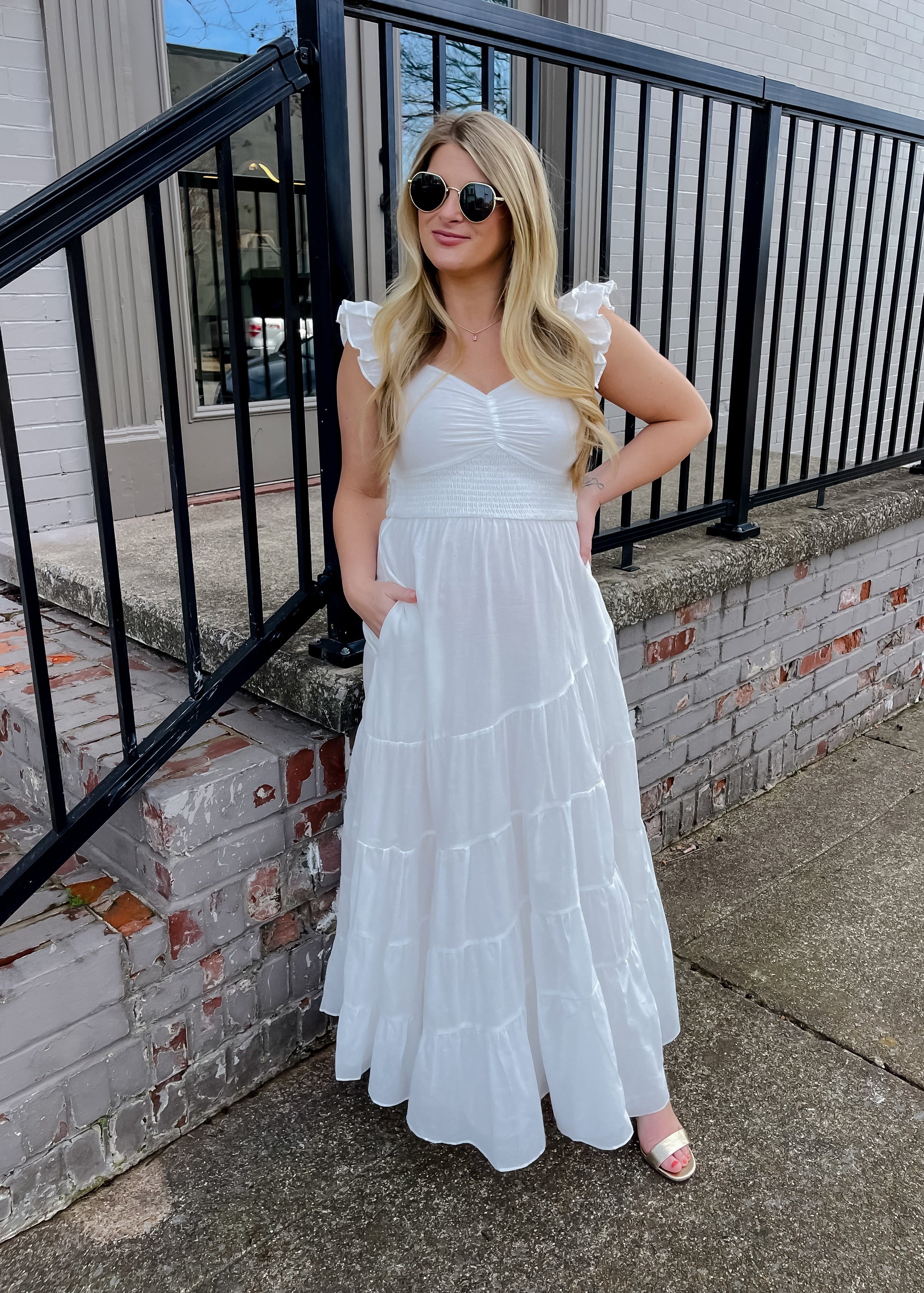 With You In Mind Ruffle Maxi Dress