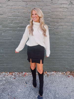 Perfectly You Suede Mini Skirt (S-XL)