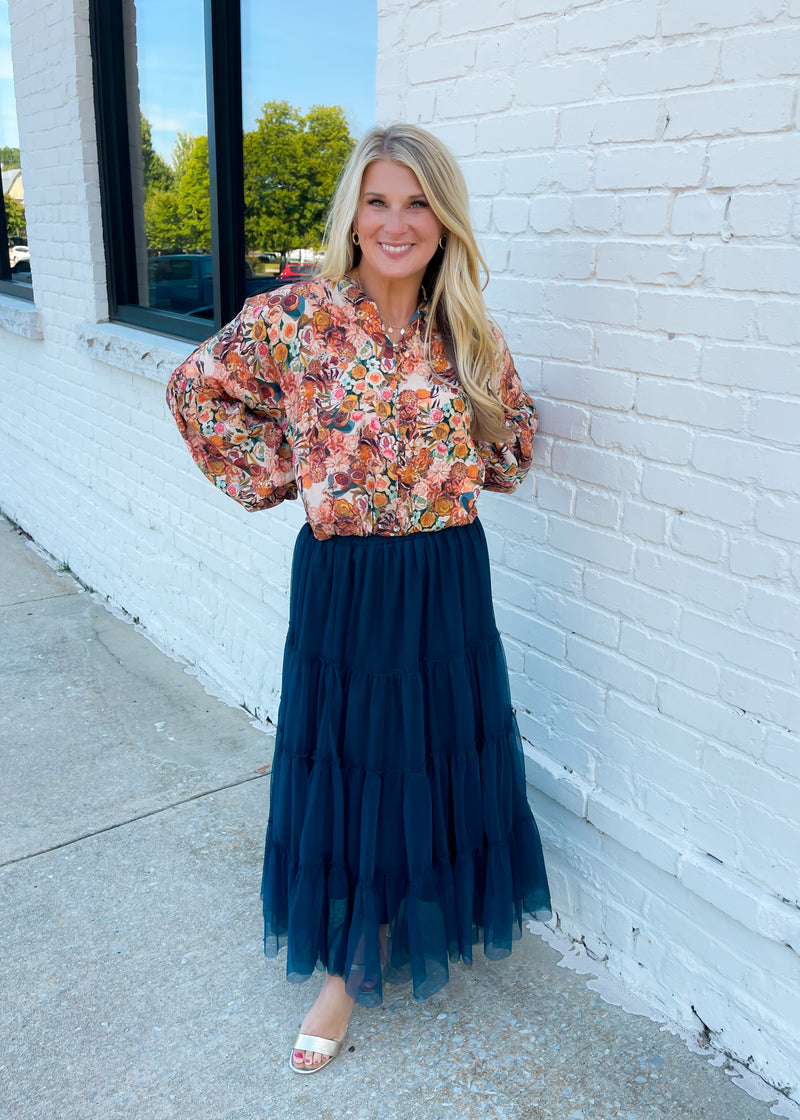 Only In My Heart Navy Skirt