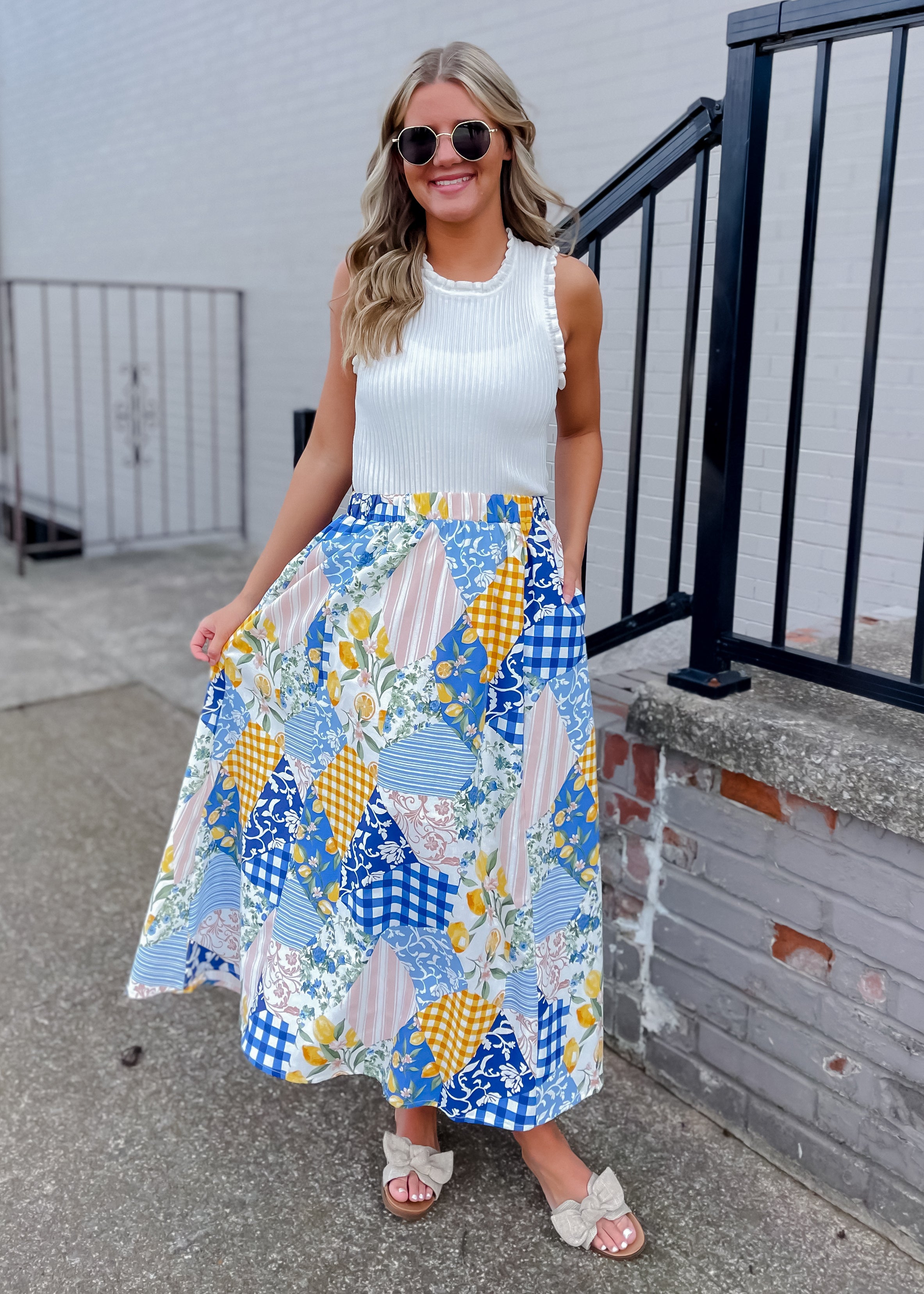 A Beautiful Arrangement Midi Skirt
