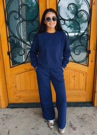 Extra Credit Fleece Long Sleeve Two Piece Set