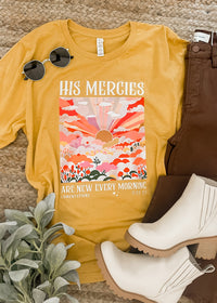 His Mercies are New Every Morning Graphic Tee (S-3XL)