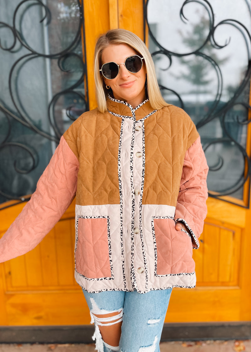 Timely Matter Quilted Button Down Jacket