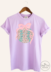 Chic Floral Ball Graphic Tee (S-2XL)