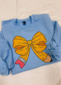 Bow Pencil Sweatshirt (S-2XL)