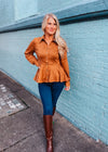Fell Into Place Suede Top