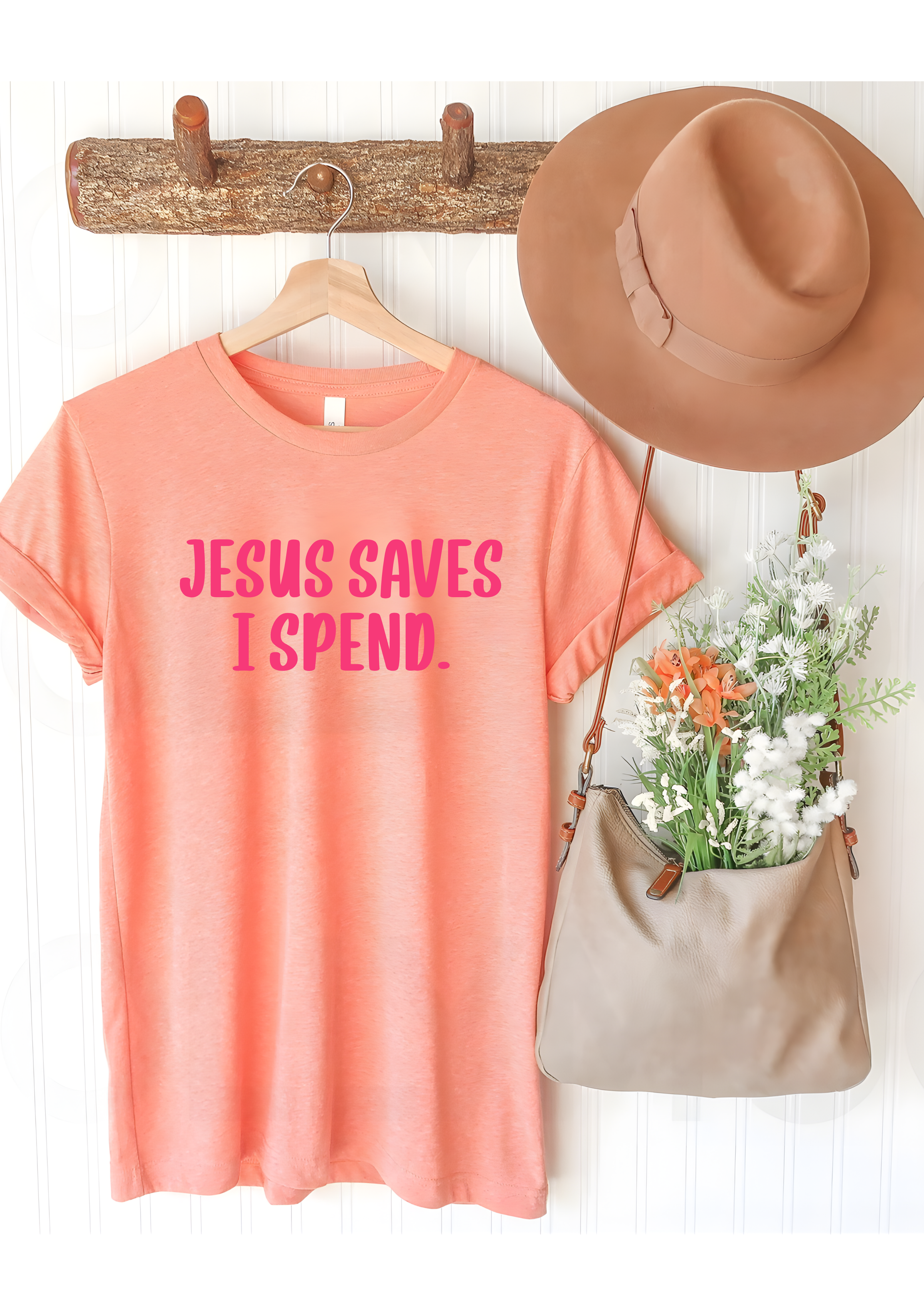 Jesus Saves I Spend Graphic Tee (S-2XL)