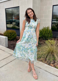 Blooming With Love Midi Dress