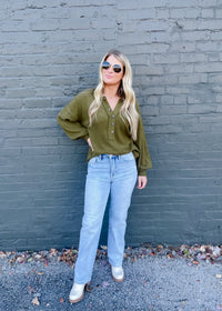 Don’t You Worry Long Sleeve Knit Top