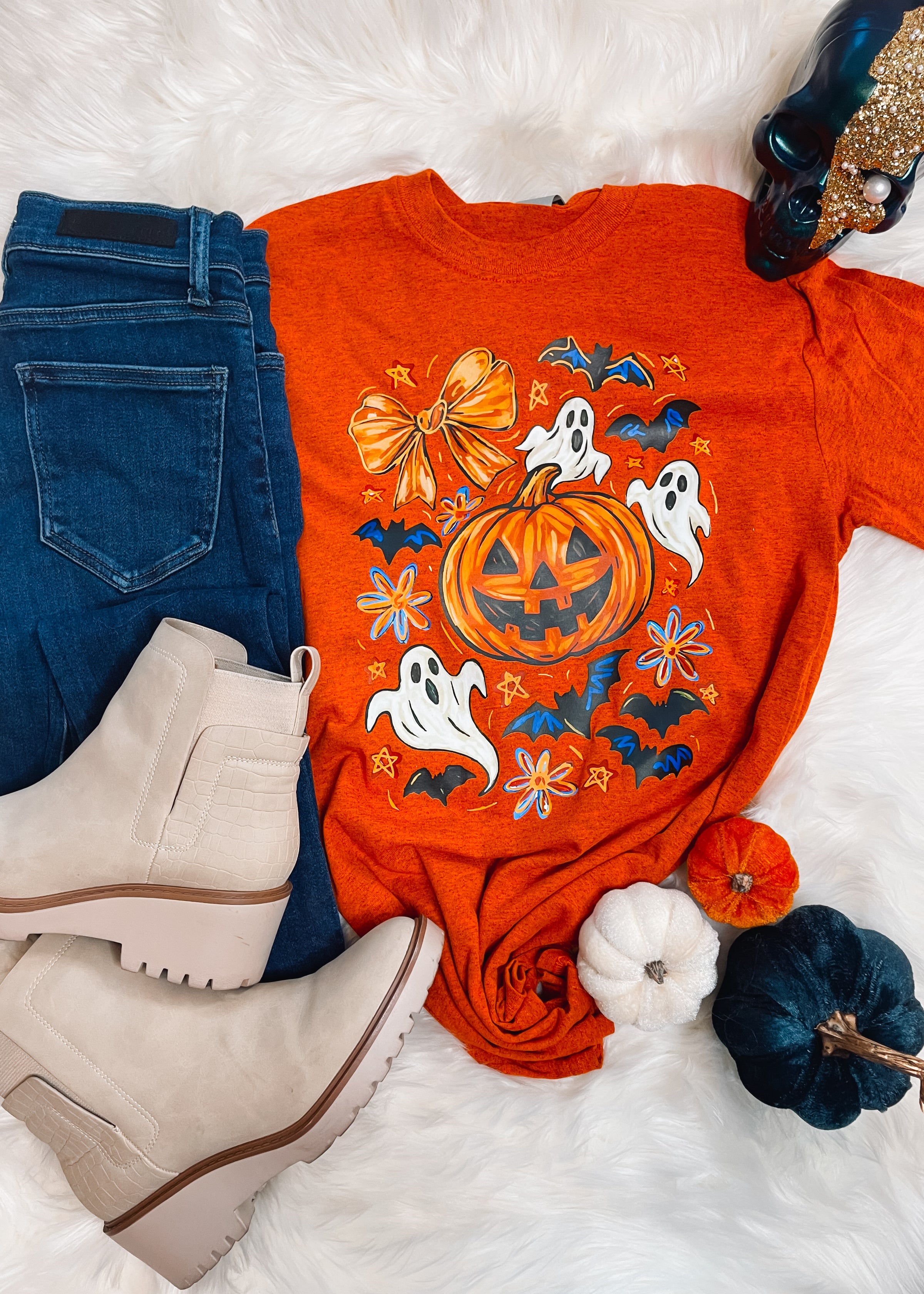 Girly Halloween Collage Graphic Tee (S-2XL)