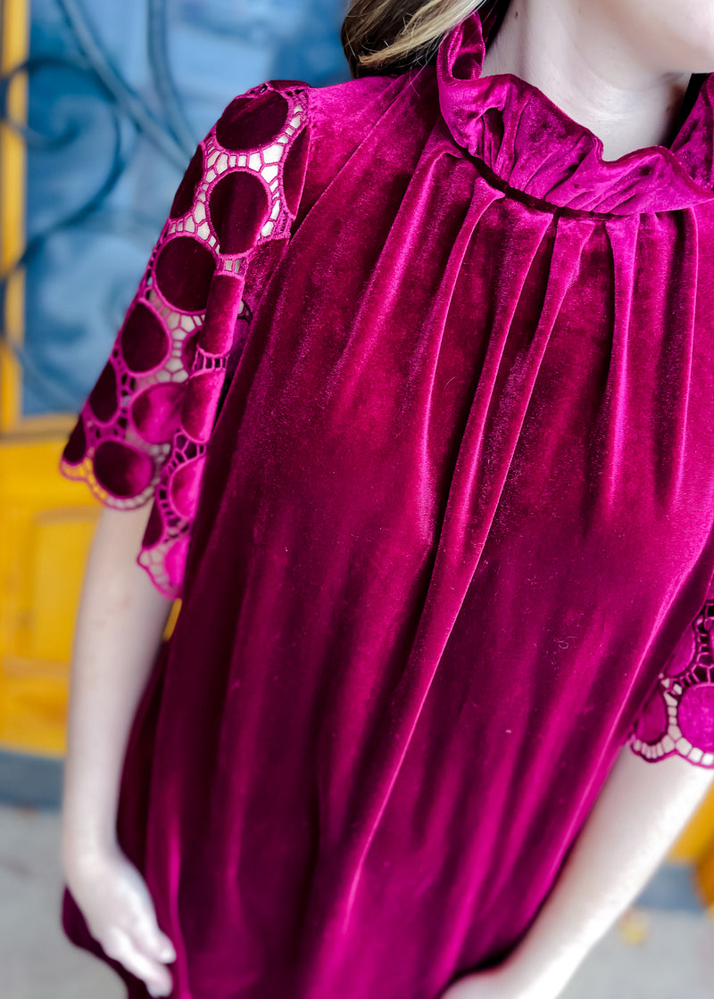 Simple Times Velvet Dress