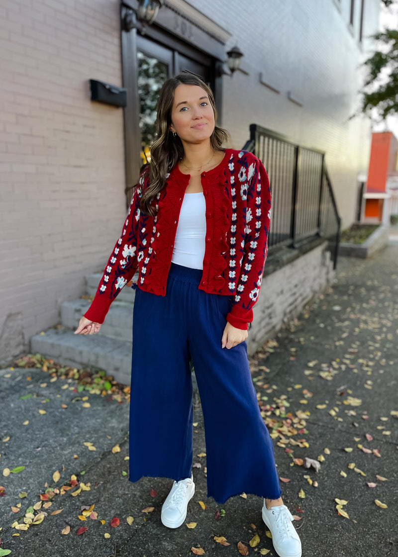 Promise Me This Navy Linen Pants