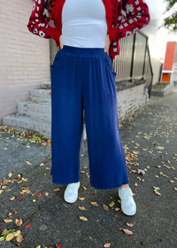 Promise Me This Navy Linen Pants
