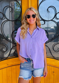Pretty Poised Button Up Top (S-XL)