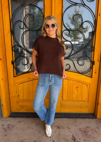 Read Between The Lines Knit Pocket Sweater Top