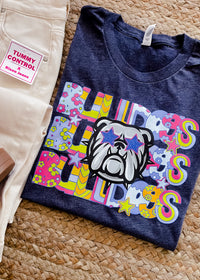 Preppy Bulldogs Graphic Tee (S-2XL)