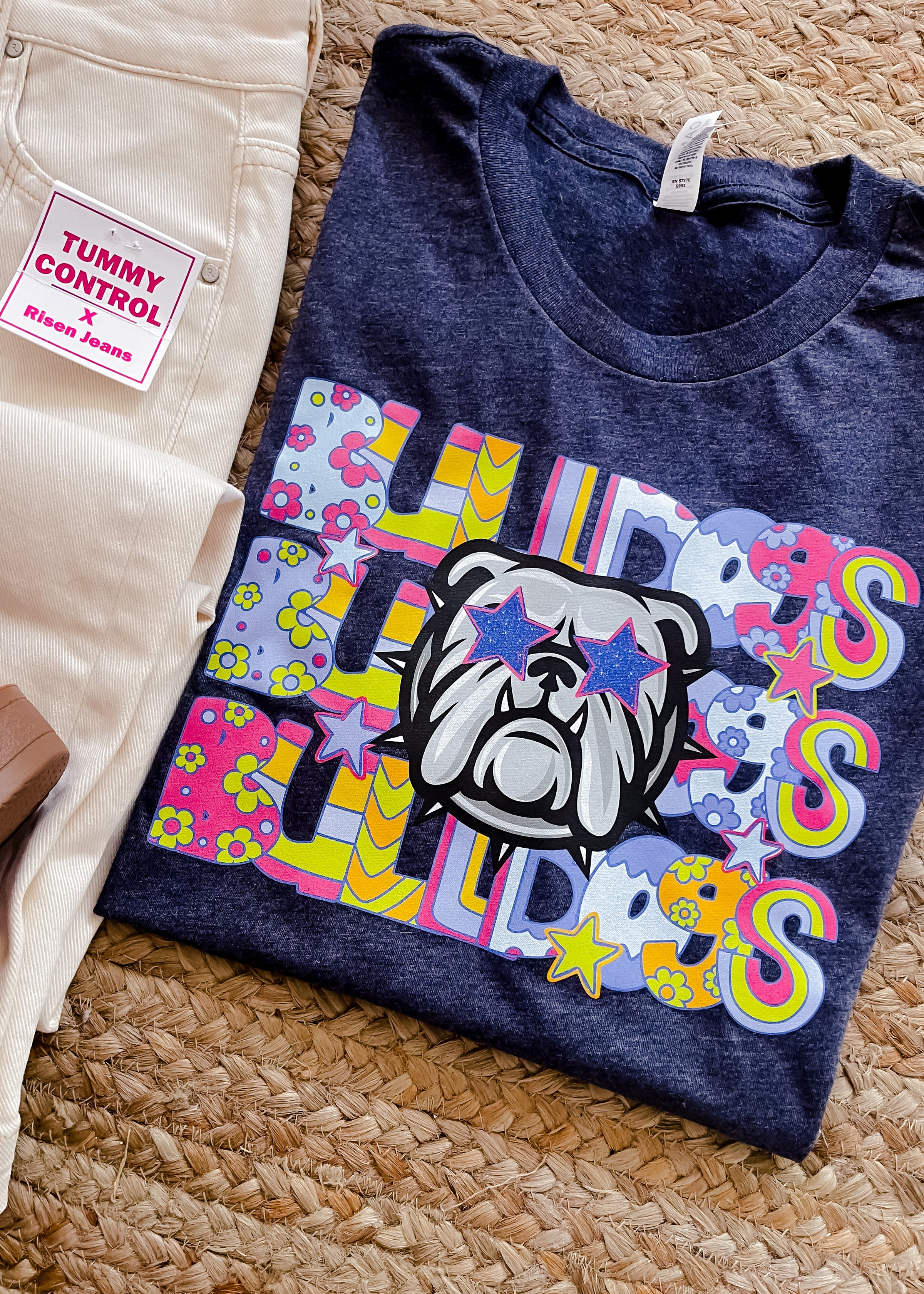 Preppy Bulldogs Graphic Tee (S-2XL)