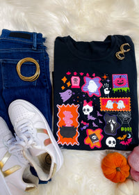 Preppy Halloween Collage Graphic Tee (S-2XL)