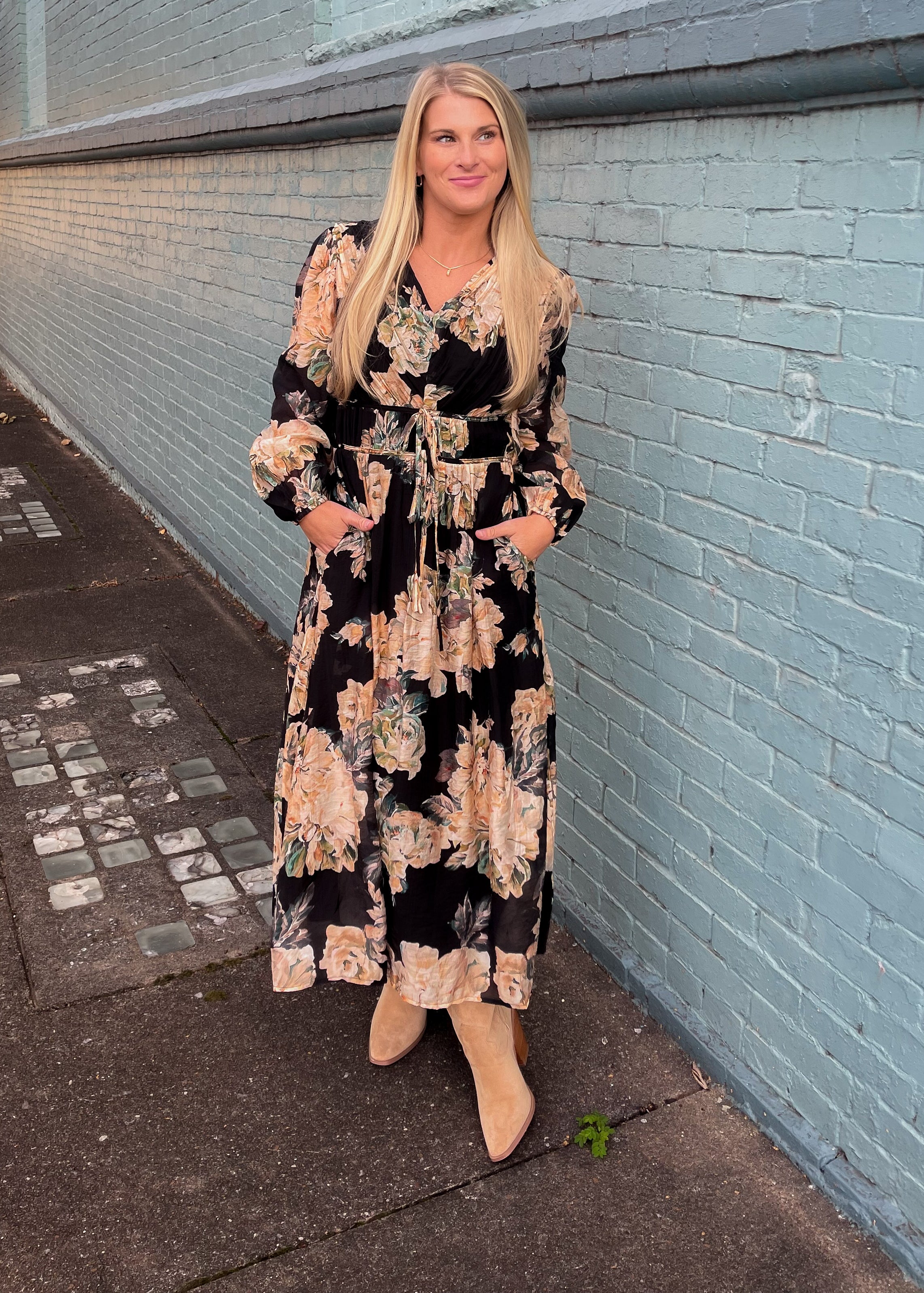 Just Going With It Midi Dress