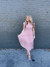 Covered In Love Blush Smocked Midi Dress (S-3XL)