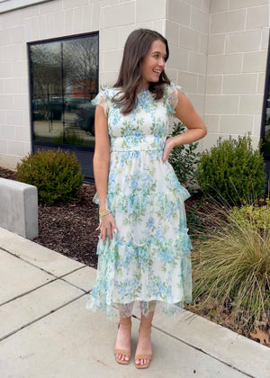 Blooming With Love Midi Dress