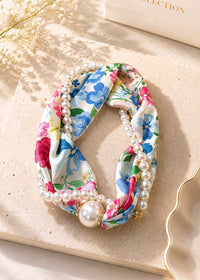 Luxe Pearl Scarf Necklace