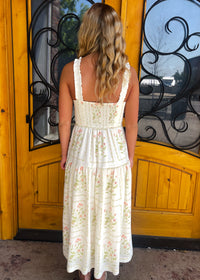 Do a Double Take Cream Midi Dress