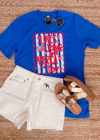 Loves Jesus And America Too Graphic Tee (S-2XL)