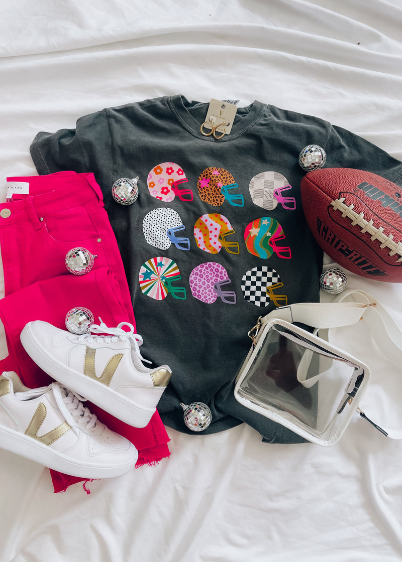 Boujee Football Helmet Grid Graphic Tee (S-2XL) – The Sassy Owl Boutique Boujee Football Helmet Grid Graphic Tee (S-2XL) – The Sassy Owl Boutique