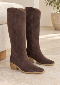 All That I Hoped For Dark Brown Boots