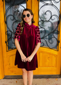 Simple Times Velvet Dress