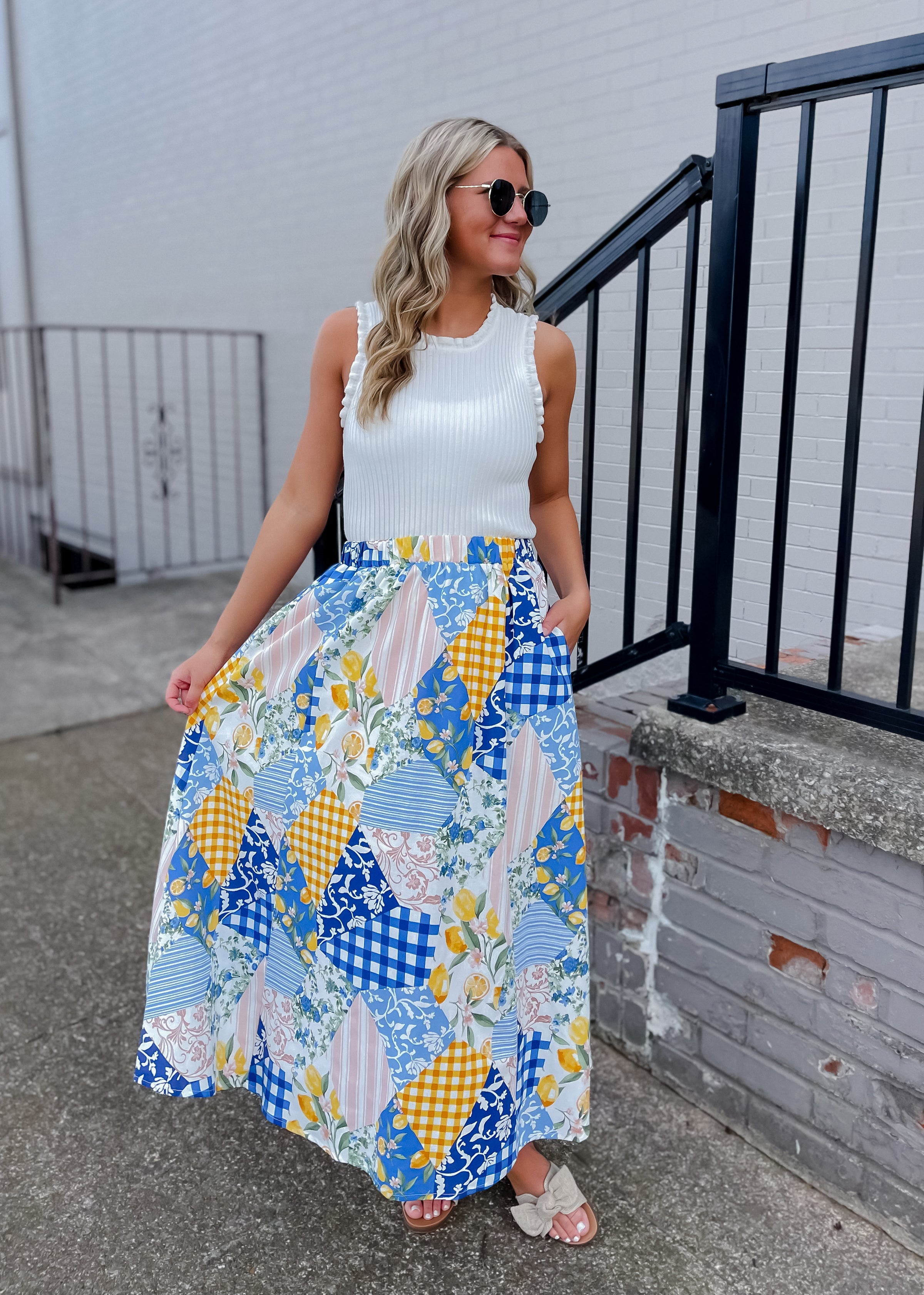 A Beautiful Arrangement Midi Skirt
