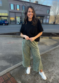 Finding Comfort Acid Wash Pants