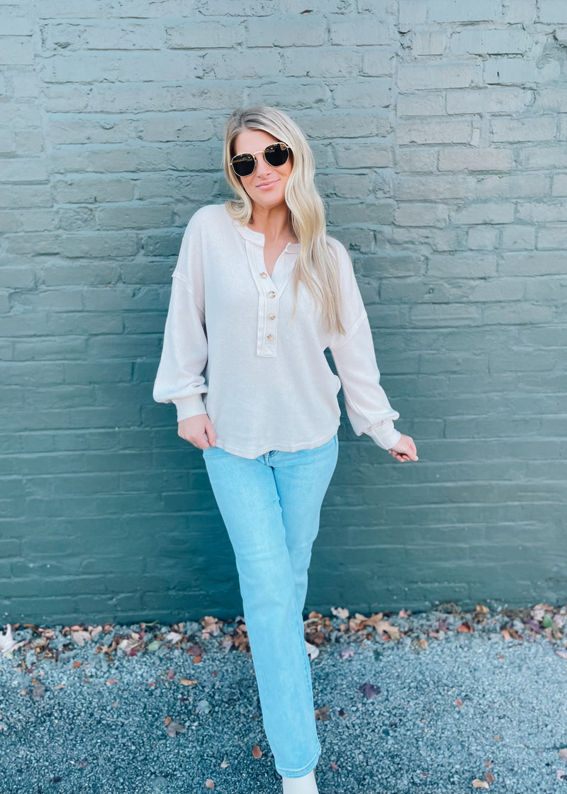 Don’t You Worry Long Sleeve Knit Top