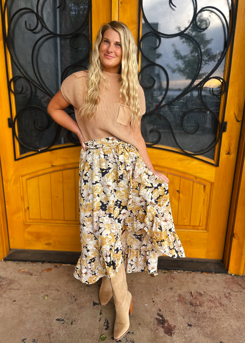 Wherever You Are Knit Pocket Sweater Top