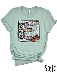 Star Box Mascot Letter Graphic Tee (S-2XL)