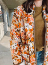 Wild Honey Floral Quilted Puffer Jacket