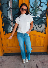 Read Between The Lines Knit Pocket Sweater Top