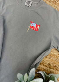 Loves Jesus And America Too Graphic Tee (S-2XL) Pocket and Back