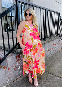 What Can I Say Floral Maxi Dress