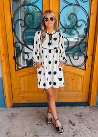 Feeling Spot On Polka Dot Mini Dress