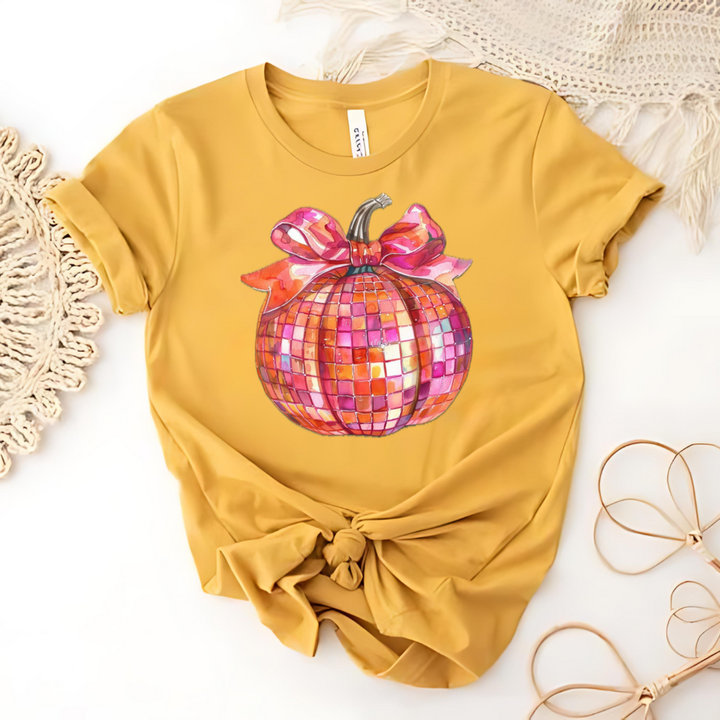 Disco Pumpkin Graphic Tee (S-3XL)